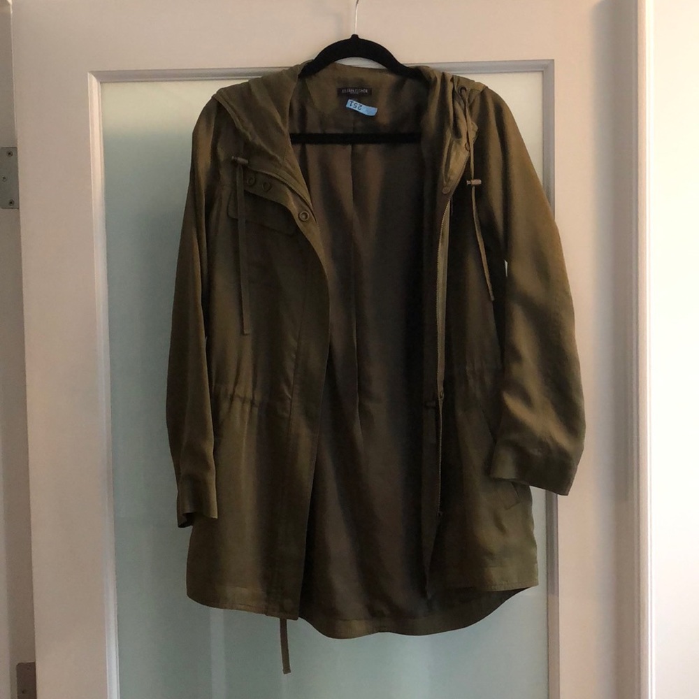 Eileen Fisher green jacket